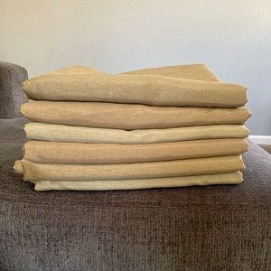 Set of 6 - 84" curtain panels